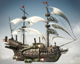 Images Steampunk Ship Fantasy
