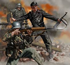 Images Painting Art Soldier Army