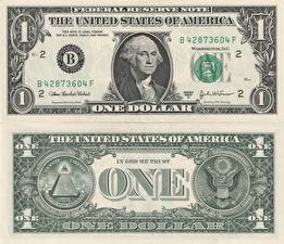 Bakgrundsbilder på skrivbordet Pengar Sedlar Dollar one dollar