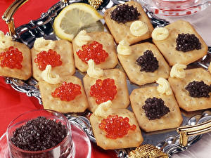 Fotos Meeresfrüchte Caviar Lebensmittel