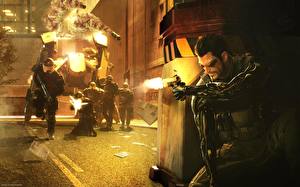 Bakgrundsbilder på skrivbordet Deus Ex Deus Ex: Human Revolution Cyborg Datorspel