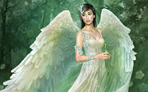 Sfondi desktop Angeli Tang Yuehui Fantasy Ragazze