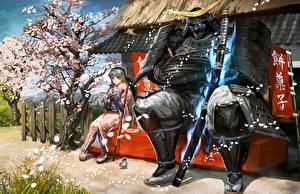 Wallpaper Samurai Anime