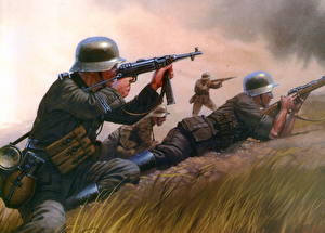 Картинки Рисованные Солдат Армия