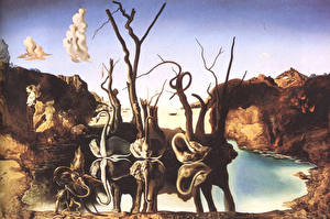 Bakgrunnsbilder Maleri Salvador Dali Malerkunst