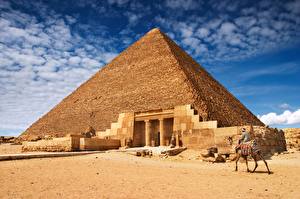 Bakgrunnsbilder Egypt Pyramide Byer
