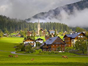 Hintergrundbilder Kleine Städte Österreich Städte