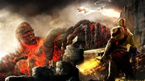 Desktop hintergrundbilder God of War Spiele
