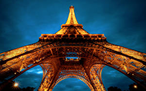Bakgrunnsbilder Frankrike Eiffeltårnet Paris byen