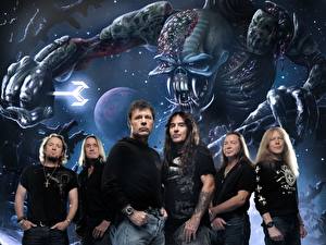 Bureaubladachtergronden Iron Maiden Muziek Beroemdheden