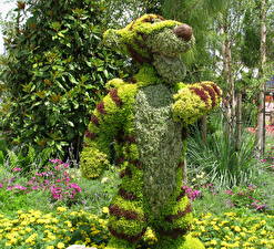 Fonds d'écran Beaucoup France Winnie l'ourson Parc Tigre Walt Disney fleur Dessins_animés