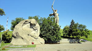 Fonds d'écran Sculptures Volgograd  Villes