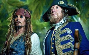Tapety na pulpit Piraci z Karaibów Johnny Depp Geoffrey Rush film