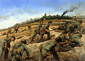 Картинки Рисованные Солдаты военные