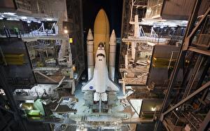 Bureaubladachtergronden Schip Raket Space shuttle Atlantis, Nasa Ruimte