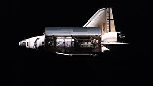 Papel de Parede Desktop Navio Space shuttle Atlantis, Nasa Espaço