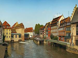 Bureaubladachtergronden Frankrijk Straatsburg een stad