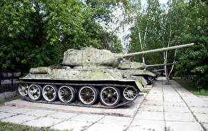 Papel de Parede Desktop Carro de combate T-34 Exército