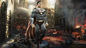 Bureaubladachtergronden Superhelden Superman held Fantasy