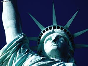 Fondos de escritorio EE.UU. Estatua de la Libertad Ciudades