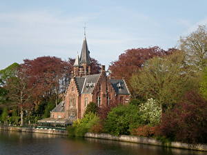 Images Castles Bruges Belgium Cities