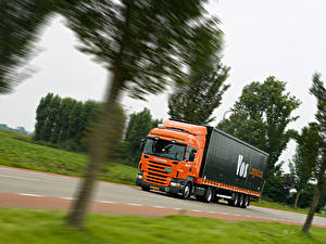 Bureaubladachtergronden Vrachtwagens Scania Auto