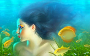 Sfondi desktop Sirena Fantasy Ragazze