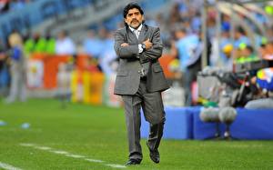 Bureaubladachtergronden Diego Maradona Beroemdheden