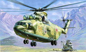 Bakgrundsbilder på skrivbordet Helikoptrar MI-26