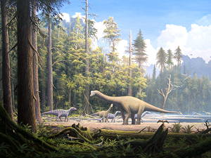Tapety na pulpit Starożytne zwierzęta Dinozaur Zwierzęta