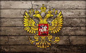 Fondos de escritorio Rusia Escudo heráldica Águila bicéfala