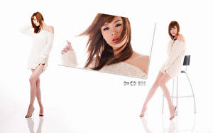Hintergrundbilder Hwang Mi Hee Kleid