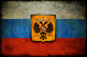 Tapety na pulpit Rosja Herbów Flaga Dwugłowy orzeł