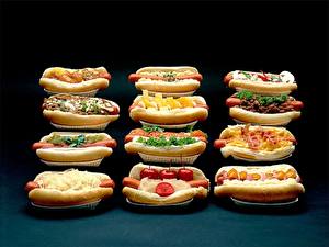 Desktop hintergrundbilder Hotdog Lebensmittel