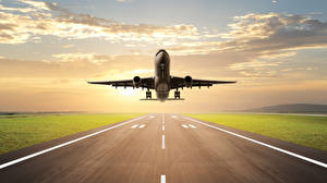 Bakgrundsbilder på skrivbordet Flygplan Passagerarplan Start (luftfart) Luftfart
