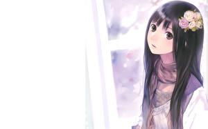 Картинка Kishida Mel Девушка, окно