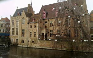 Bureaubladachtergronden België Brugge Steden