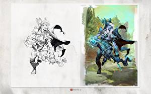 Tapety na pulpit DOTA 2 Drow Ranger Gry_wideo