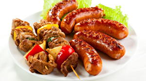 Wallpaper Meat products Shashlik Vienna sausage Food
