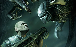 Bureaubladachtergronden Aliens vs. Predator