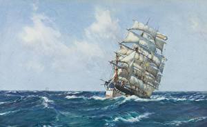 Bakgrunnsbilder Et skip Malte Seilskip