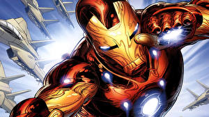 Papel de Parede Desktop Heróis de quadrinhos Iron Man Herói
