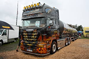 Fotos Lastkraftwagen Scania automobil