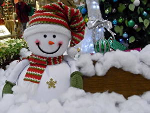 Fonds d'écran Jour fériés Nouvel An Bonhommes de neige