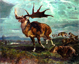Tapety na pulpit Starożytne zwierzęta Giant elk