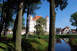 Bakgrundsbilder på skrivbordet Polen Wojanow palace. Poland Städer