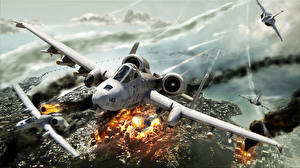 Bakgrundsbilder på skrivbordet Tom Clancy HAWX spel Luftfart