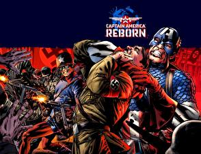 Papel de Parede Desktop Super-heróis Captain America Herói Fantasia