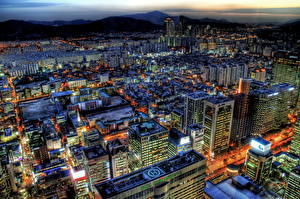 Bureaubladachtergronden Seoel Zuid-Korea een stad