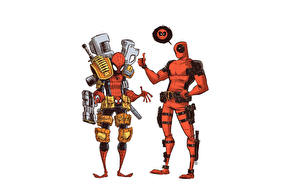 Papel de Parede Desktop Super-heróis Deadpool Herói